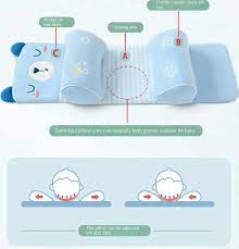 Soft Cotton Baby Pillow with Head & Neck Support